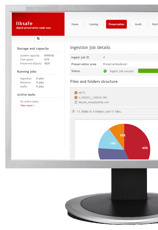 Imagen de libsafe, software de preservación digital.